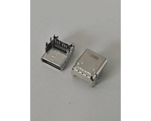 TYPE-C 24pin 板上双壳  USB 3.1 前插后贴  垫高4.0