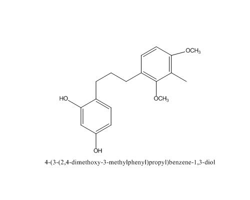 4-(3-(2,4-二甲氧基-3-甲基苯基)丙基)苯基-1,3-二醇