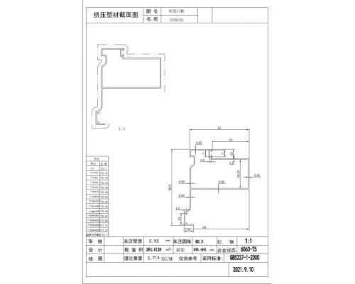 80王子平开门外框1.0