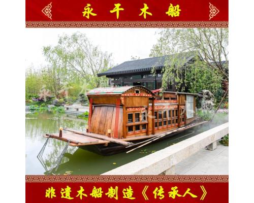 等比例打造8米嘉兴南湖红船模型 展厅展示景观装饰道具木船 画舫红船