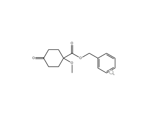 Cyclohexanecarboxylic acid, 1-methoxy-4-oxo-, phenylmethyl ester