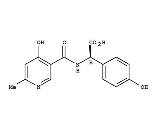 头孢匹胺7位侧链酸（2-(6-甲基-4-羟基烟酰胺基)-2-(4-羟基苯基)乙酸）