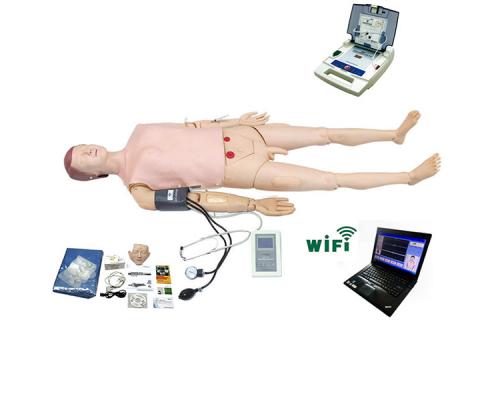 电脑全功能急救训练模拟人(计算机控制-无线连接)(心肺复苏CPR与血压测量、AED除颤仪、基础护理)
