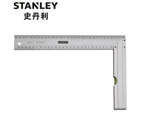 史丹利（Stanley）订制直角尺带水泡铝直角尺300x164mm35-352-23（下单后3-5天发货）