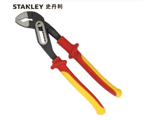 史丹利STANLEY Fatmax绝缘水泵钳10英寸 多功能家用管子钳工业级水管扳手大开口 84-294-23企业专享