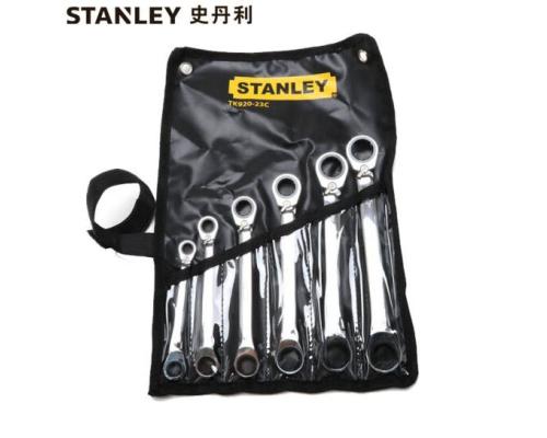 史丹利STANLEY 6件公制双梅花双向棘轮快扳套装 双头呆扳手汽修工具 TK920-23C 可定制