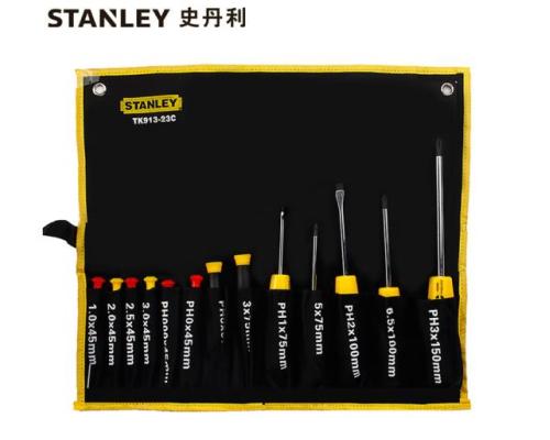 史丹利STANLEY 13件螺丝批套装 电工起子小梅花家用维修改锥强磁工具工业级 TK913-23C 可定制