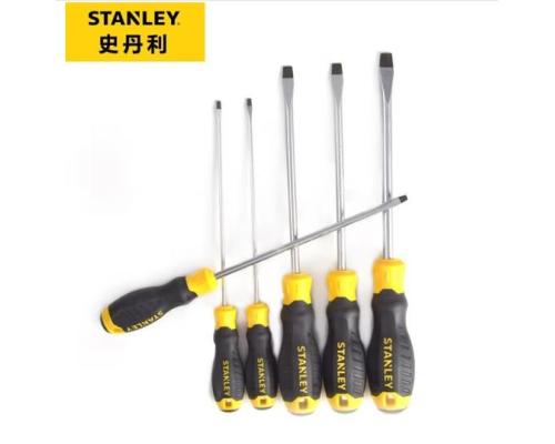 史丹利(Stanley)订制B系列胶柄一字螺丝批3x100mm(6把装) 60-818-23