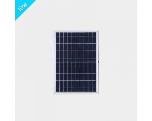 10w铝边框多晶玻璃太阳能电池板