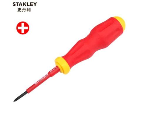 史丹利/STANLEY 绝缘十字螺丝批PH0x60mm 电工用起子改锥磁性耐高压起子螺丝刀 65-972-22 可定制