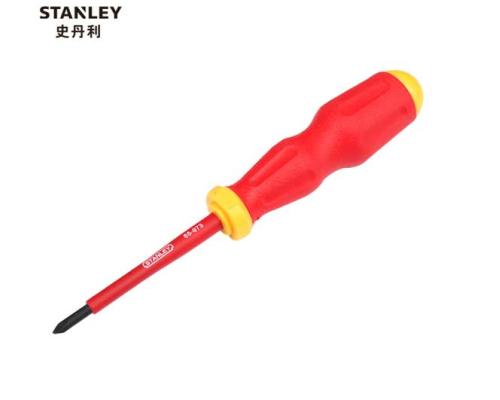 史丹利/STANLEY 绝缘十字螺丝批PH1x80mm 电工用起子改锥磁性耐高压起子螺丝刀 65-973-22 可定制