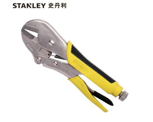 史丹利STANLEY 加硬直齿大力钳10英寸 工业级固定夹持钳工具大力钳子 84-379-23 可定制