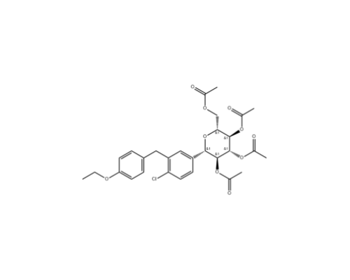 2-氯-5-(2,3,4,6-四-O-乙酰基-β-D-吡喃葡萄糖-1-基)-4'-乙氧基二苯甲烷
