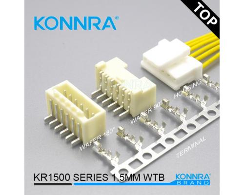 KR1500单排SMT带扣连接器