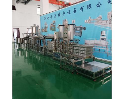 大型时产300斤全自动豆腐皮机生产线