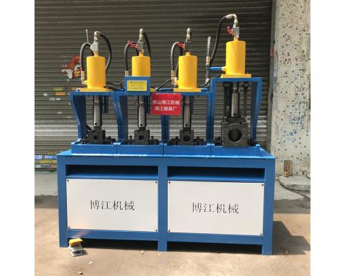 3个厚管材折90度角 一次成型45度角 弯角机 不锈钢门窗折角机 方管冲45度角