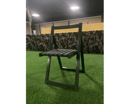 军绿钢木椅便携式户外作训凳 野营休闲折叠椅 营具椅厂家直供