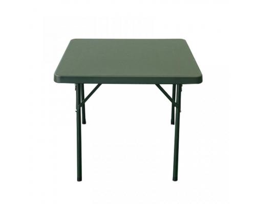军绿色吹塑折叠桌 便携式吹塑餐桌