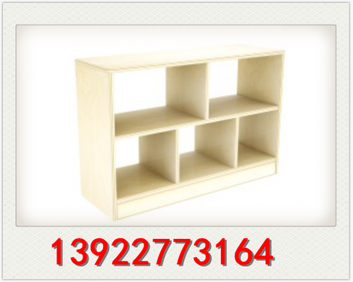 桦木多层板5格玩具柜，弧形柜