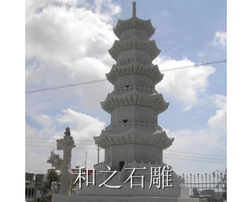 石雕六角塔七层石塔寺庙佛塔定做