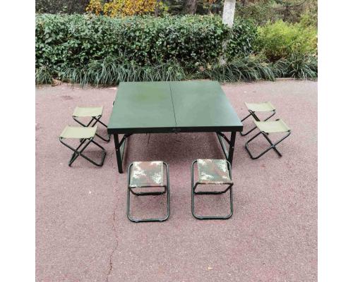 一米钢制餐桌户外便携可折叠手提式户外折叠桌椅