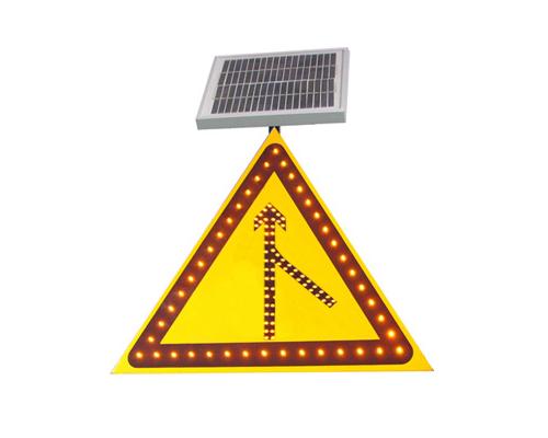 太阳能合流标志牌 led交通标志牌