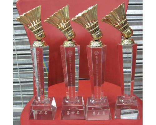 羽毛球大赛活动奖杯单位公司比赛奖杯奖牌制作