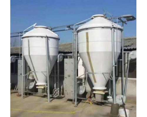 养殖场现代化养殖饲料存储运输设备玻璃钢料塔