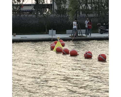 海面定位警示塑料浮球河道区域划分拦船警戒浮子