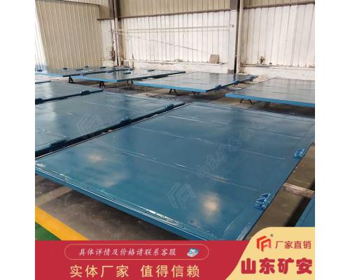 液压无压风门上横框内部安装有平面连杆机构