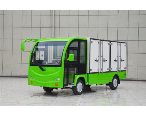 四轮电动保温厢式送餐车