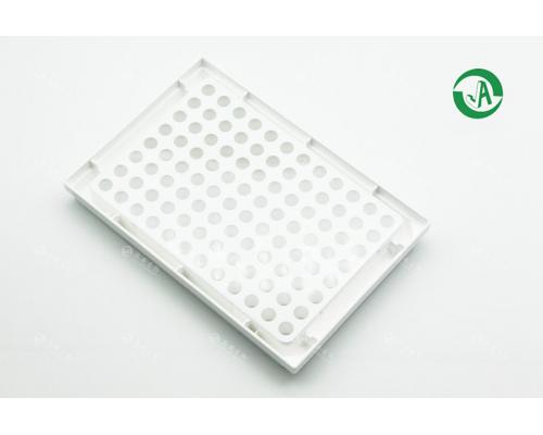 96孔板白色边框透明平底酶标板