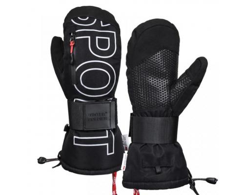 2024新款滑雪手套男女冬季防寒保暖防水防滑耐磨并指手套手闷子