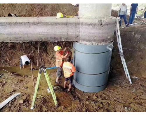 玻纤板桥柱加固灌浆料水下加固玻纤套筒