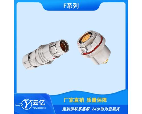 推拉自鎖連接器TLF1HSS5C112J-50/TLF1HG8C112K定制電纜連接器