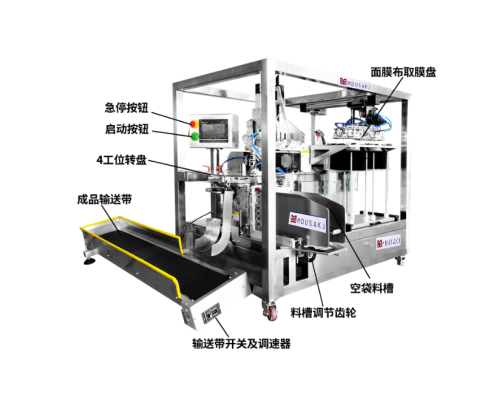 全自动面膜折叠装袋生产线设备免人工操作