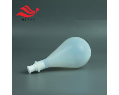 實驗用PFA茄形瓶旋轉蒸發瓶開模定制PFA燒瓶本底低