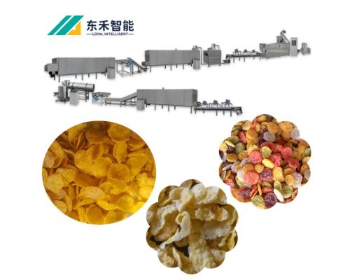早餐谷物玉米片生产线即食水果燕麦全套设备