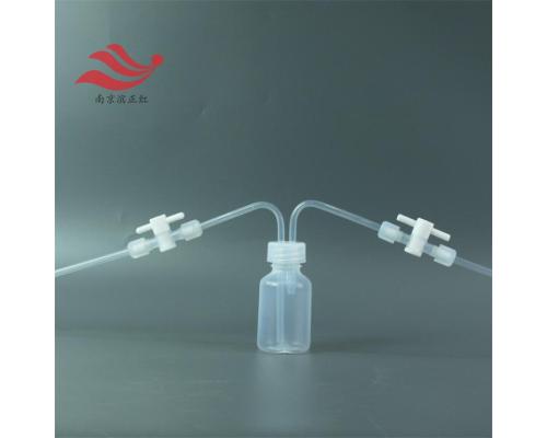 PFA洗气瓶耐腐蚀PFA试剂瓶配阀门