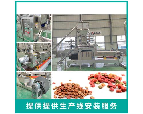 新款宠物饲料设备双螺杆饲料膨化机