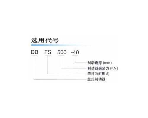 DBFS500-40(SPMP931)型盘式制动器