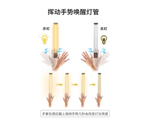 超薄感应手扫灯感应灯充电款橱柜灯卧室灯展厅灯产品