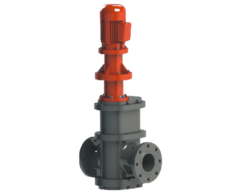 进口储泥池潜水低速推流器工况