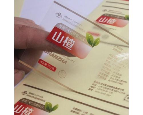 透明不干胶标签
