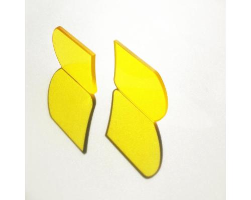 金黄色光学玻璃滤光片JB520