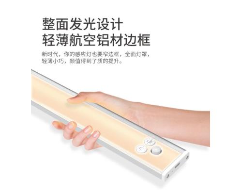 外贸新款超薄小夜灯USB充电款人体感应 led橱柜灯智能家居小夜灯