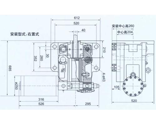 95-02-400(SPMP95-01)型盤式低速制動器