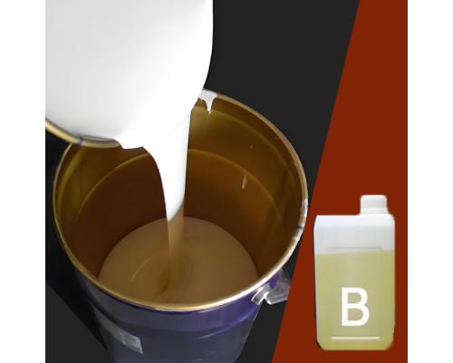 制作仿真玉用液體模具硅膠乳白色AB膠反復使用