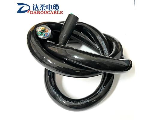 PUR聚氨酯電纜CAT5E+電源線組合電纜拖鏈電纜