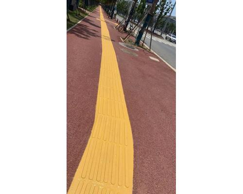 聚合物連續(xù)現(xiàn)澆金剛盲道鋪裝施工一米價(jià)格